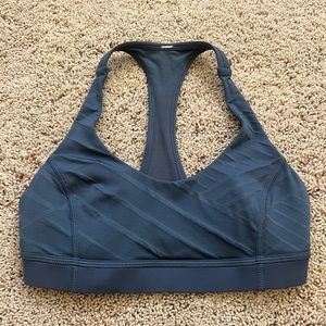 Lululemon ebb and flow racerback bra (beautiful blue)